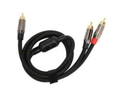 Aetheria cabo Y Rca 1 para 2 Macho a Macho 24k Ouro Placado Sem Perda Som Estéreo 1m