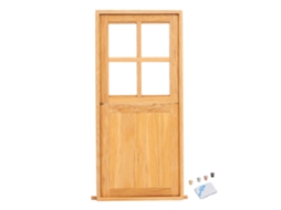 Mali porta de Madeira Miniatura 1:12 para Casinha de Bonecas Sem Pintura Decorativa