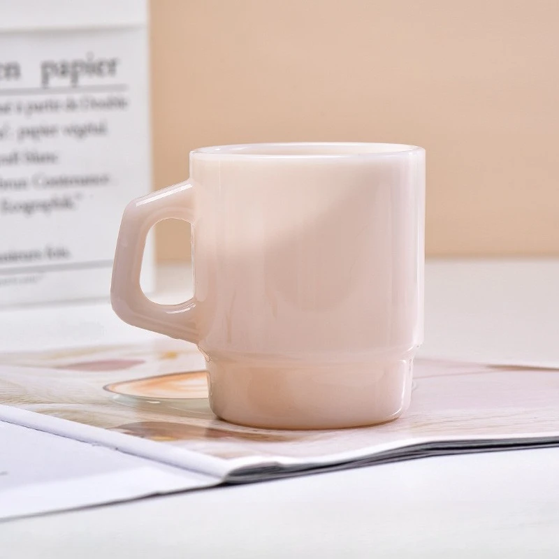 Caneca de Viagem de Vidro Estilo Coreano , Ideal para Café, Chá com Leite e Expresso. MDUG (cinza, 230 Ml)