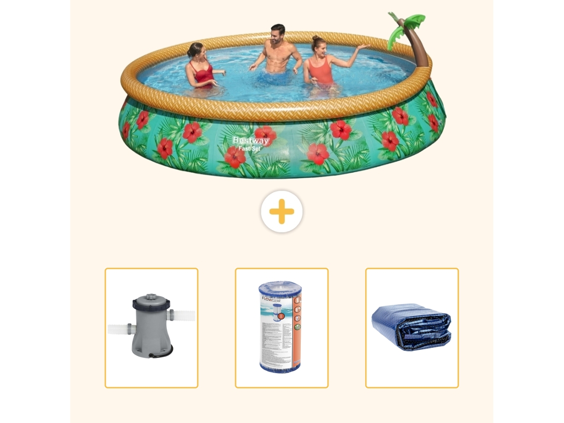 Bestway Piscina Bestway Fast Set Redonda - 457x84 Cm - 4-peças S22285