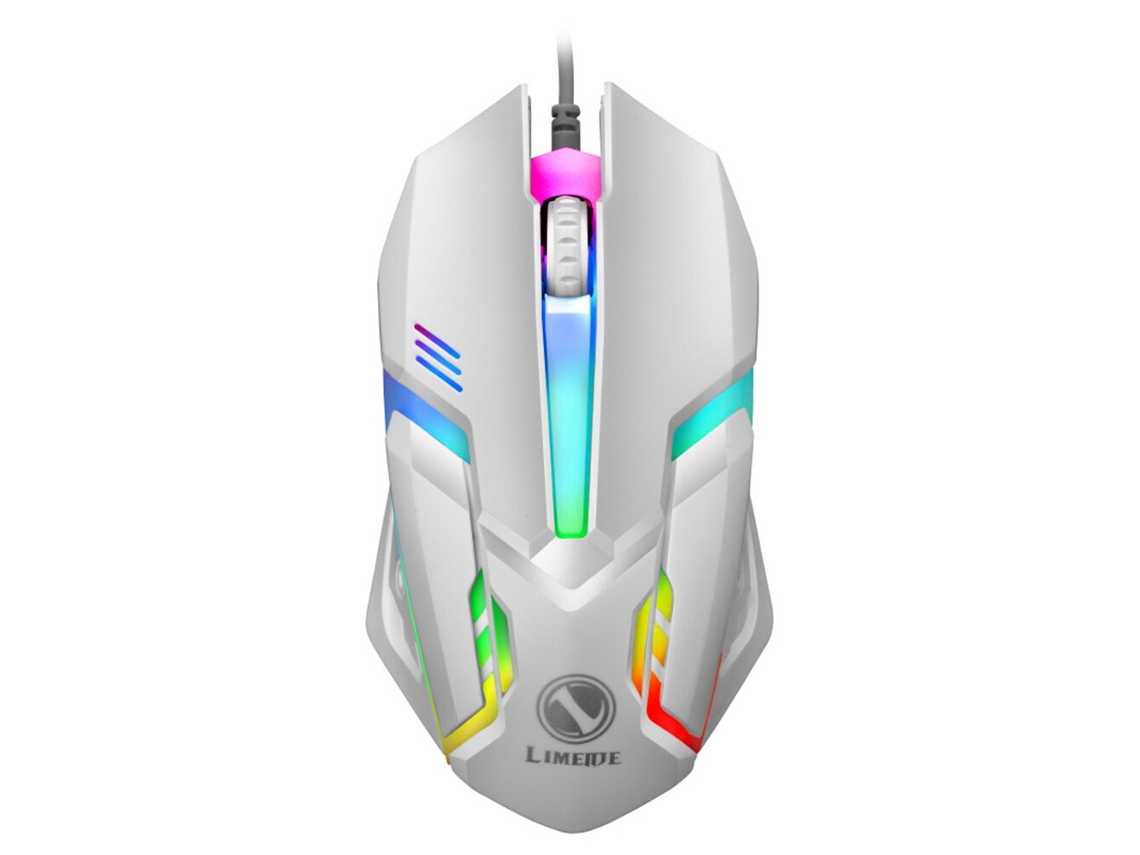 Mouse Gamer Com Fio E Retroiluminação Led (branco) Com Conexão Usb.