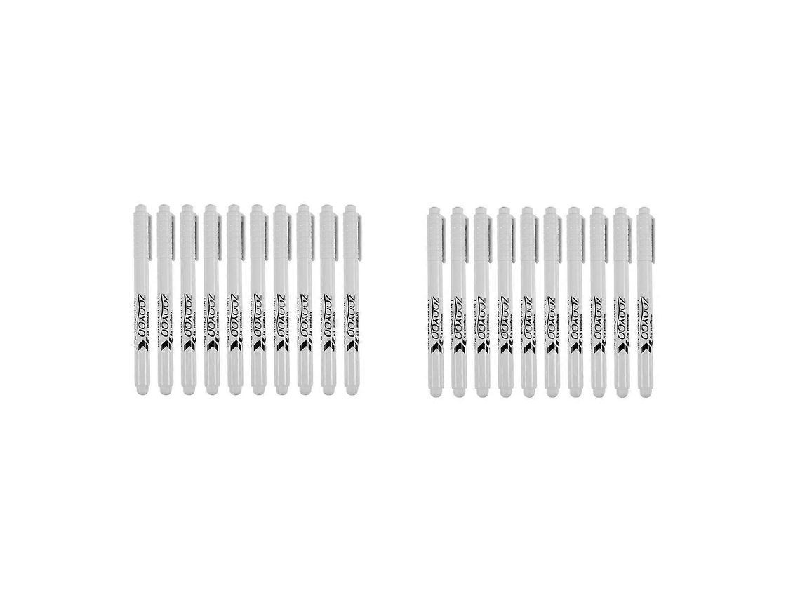20 Marcadores De Giz Líquido Branco Para Quadros De Vidro Olysi Shop