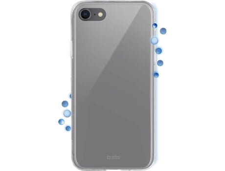 Capa iPhone SE 2020/ 8/ 7/ 6s/ 6 SBS Antibacteriana Transparente