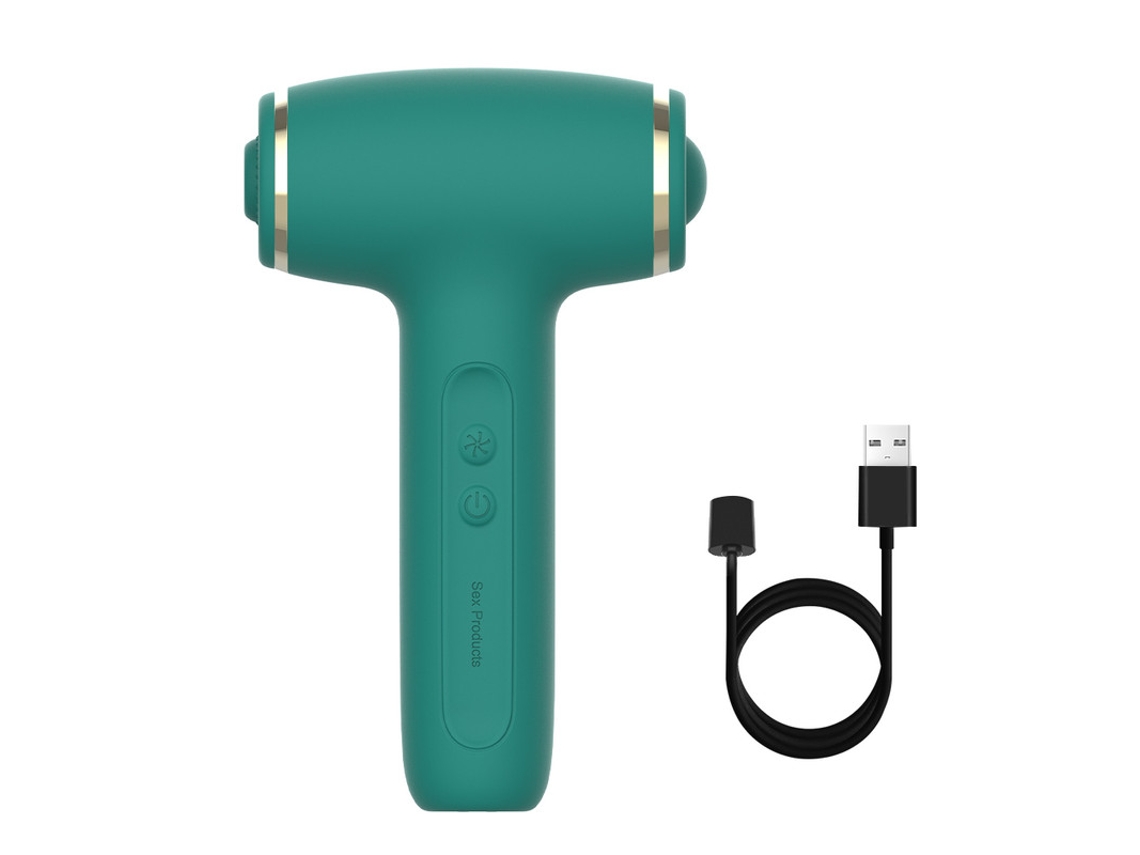 Vibrador De Massagem De Tapa E Suco Multimodo Para Mulheres (verde) Yizhood