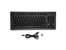 Aetheria teclado Sem Fio 2.4g 87 Teclas Rgb Retroiluminado Bateria 1800mah para Escritório Preto