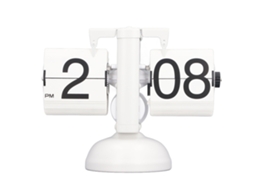 Relógio digital ATS com mecanismo de virada de página, engrenagem interna, bateria, decoração para casa, dobrável.