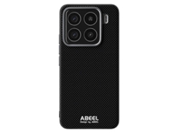 Capa Abeel Para Xiaomi 15 Compatível Com Magsafe Pc Tpu Alumínio Liga Couro Capa De Telefone Preto
