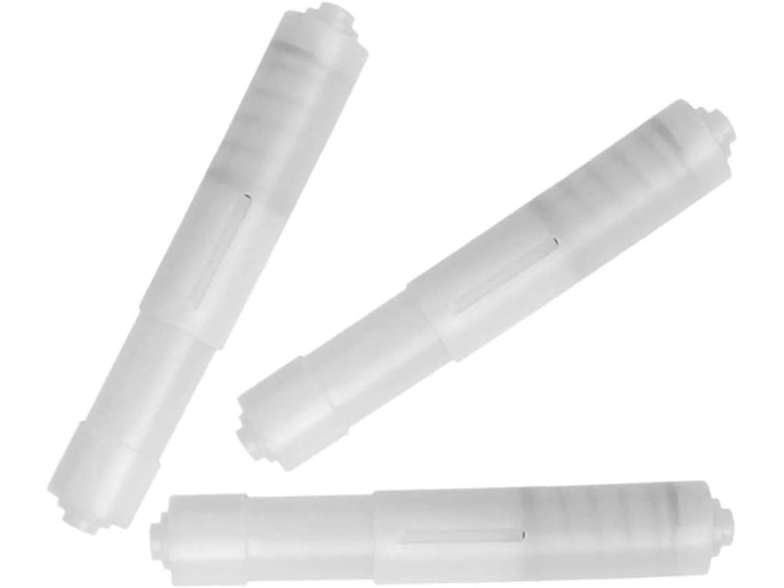 Suportes Telescópicos Para Papel Higiênico Nolitoy Em Plástico Branco, Conjunto De 3 Peças, Design Simples E