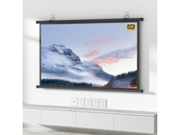 Tela de Projeção 30'' 16:9 4:3 Portátil, para Uso Doméstico e Externo