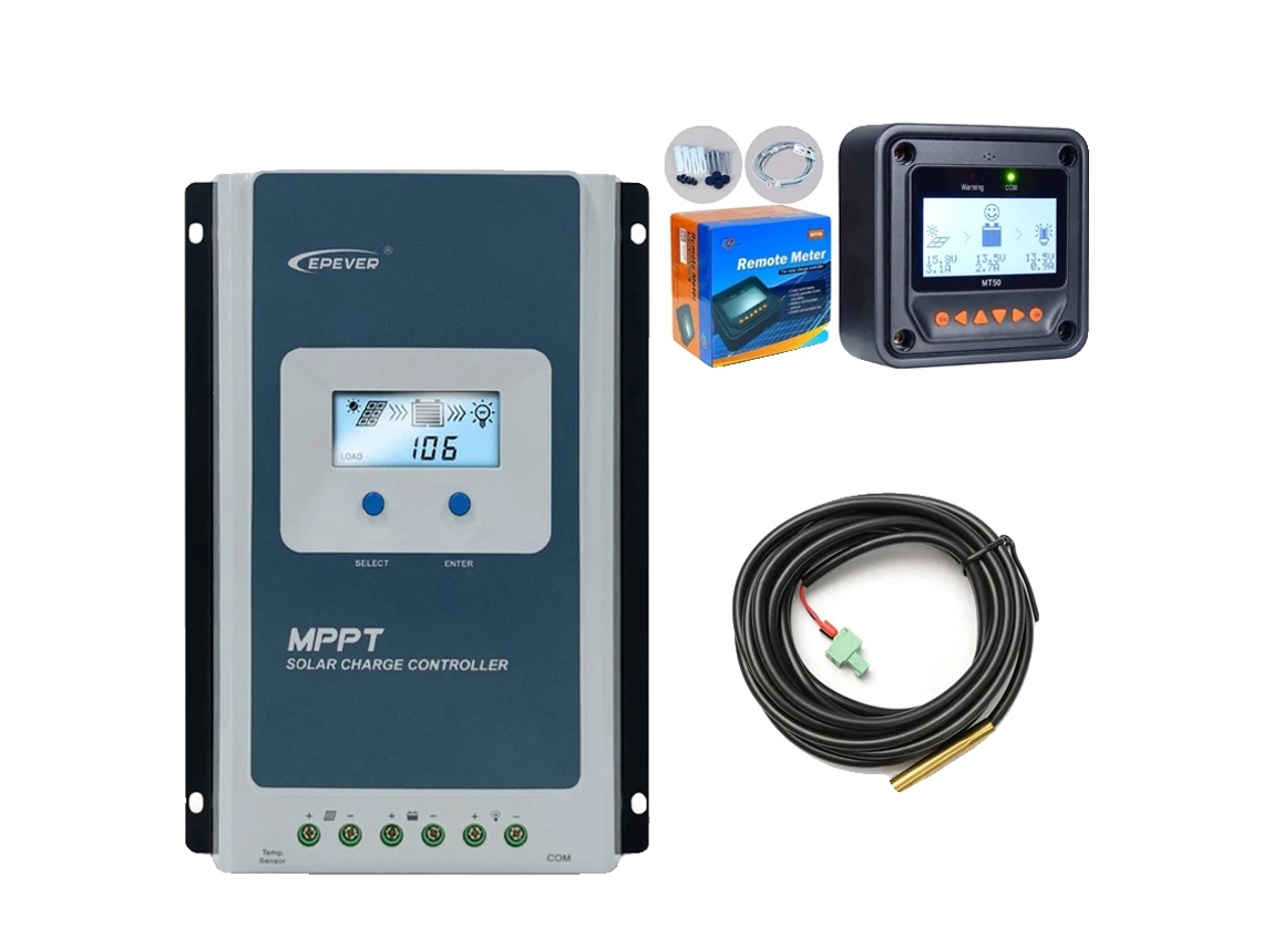 Controlador De Carga Solar, Tecnologia Mppt, Display Lcd, Mt52 Rts, 30a