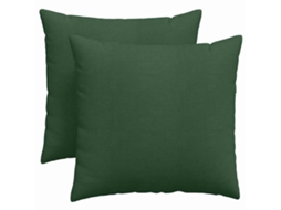 Travesseiro de Sofá 2 Pcs HARLANV1 em Tecido ou Verde Escuro (45x45cm)