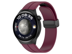 Pulseira De Silicone Preta Dobrável Com Fecho De Pressão Groove, 18 Mm