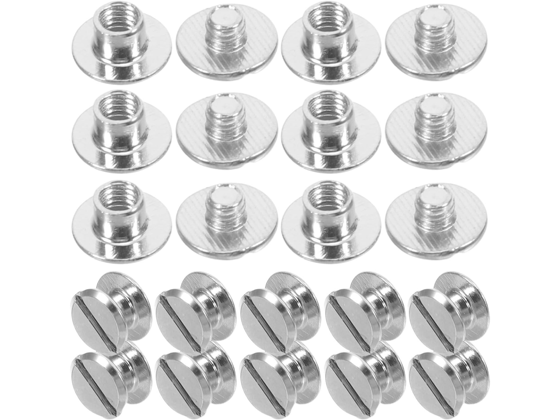 Fusíveis de corrente de aço reforçado Operitacx, 200 peças, 10x5x4 mm, para álbuns e pastas de pequeno porte.