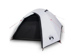 Tenda de campismo p/ 4 pessoas VIDAXL tecido opaco impermeável branco