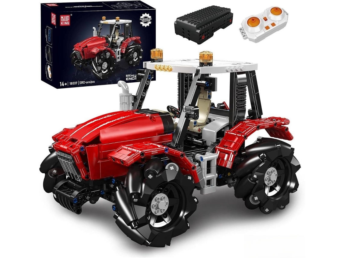 Mould King Trator Com Tração Mecanum 18037