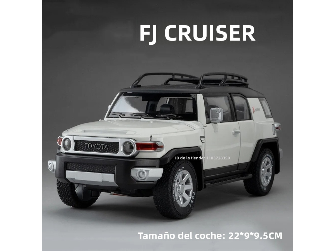 (estilo 1 Branco) Miniatura Em Escala 1:24 Do Rav4 Sienna Fj Cruiser, Em Liga Metálica.