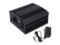 Phantom Power Aluminum Alloy 48v Phantom Power Supply Plug And Play For Condenser Microphone Music Recording Equipment LAXISCREED