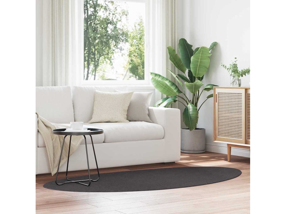 Vidaxl Tapete Huarte Antracite 100 X 200 Cm Poliéster