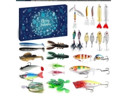 Calendário Do Advento De Natal, Calendário Do Advento De Equipamentos De Pesca, Presentes De Pesca (colorido)