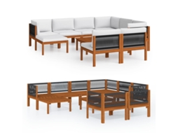 Garden Lounge Set, Garden Lounge Sets Vidaxl Branco Madeira De Acácia (n/a)