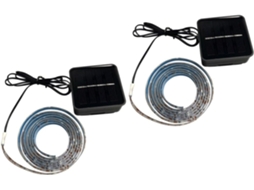 Conjunto de 2 Luzes Solares Externas para Cesta de Basquete, Faixa de Luz Decorativa Criativa e Colorida SFUSHOS