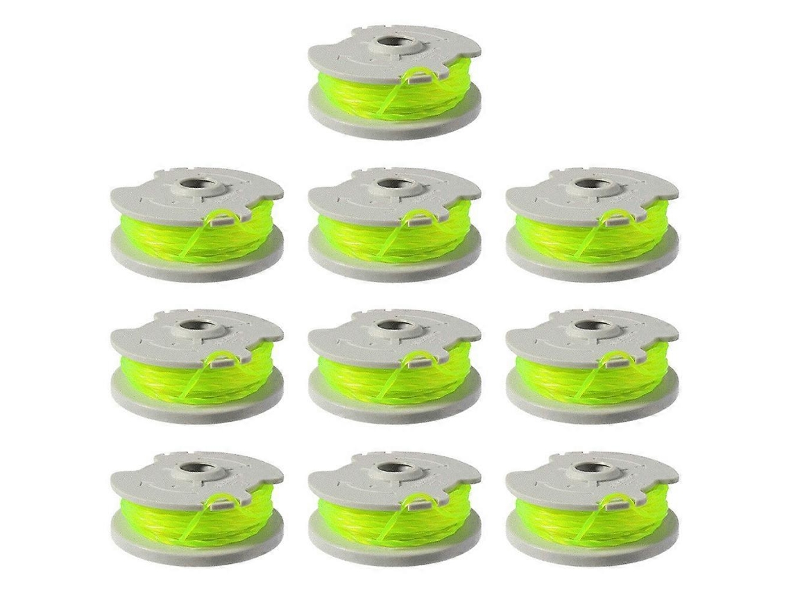 10 unidades de fio de nylon para roçadeira Wa0014, compatível com os modelos Worx WG190, WG191, WG168 e WG184.