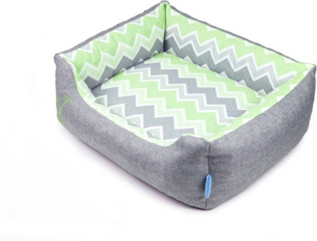 Cama para Cães  Spring Chevron (Verde - Tamanho S )