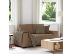 Vidaxl Sofá De 2 Lugares Tecido 160x77x82 Cm Castanho