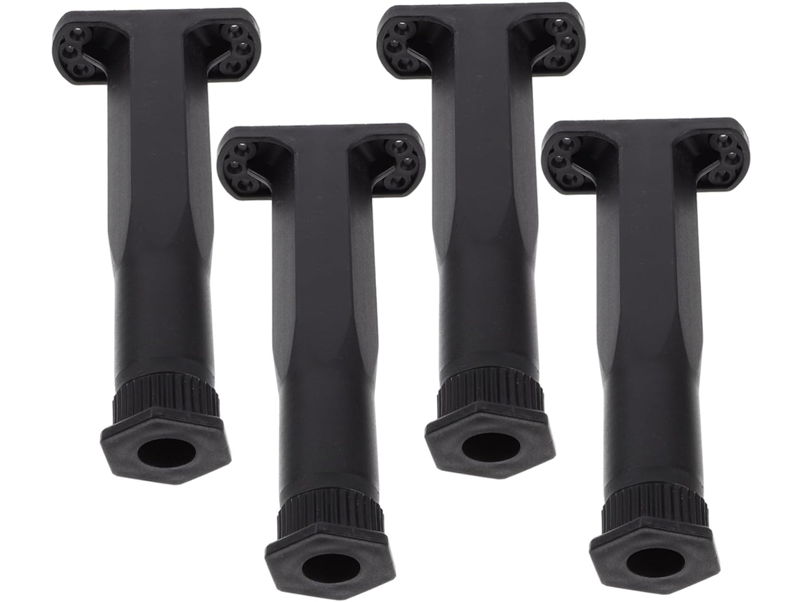 Popetpop Conjunto De 4 Pés Apoio Ajustáveis Para Cama, Com Suporte Central Reforçado E Durável Para Uso Intenso