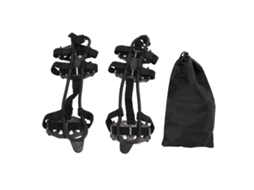 Crampons de Escalada Aço Inox 24 Dentes Preto L