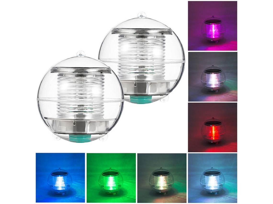 Luzes Solares para Piscina, Flutuantes com Mudança de Cor AQUAFORGE