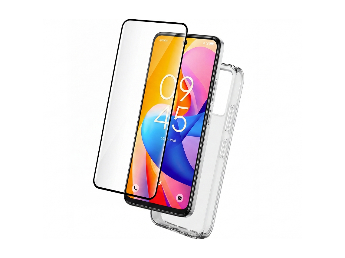 Pacote 2 em 1: Capa Flexível e Proteção de Ecrã Vidro Temperado para Galaxy S25 Fe BIGBEN CONNECTED