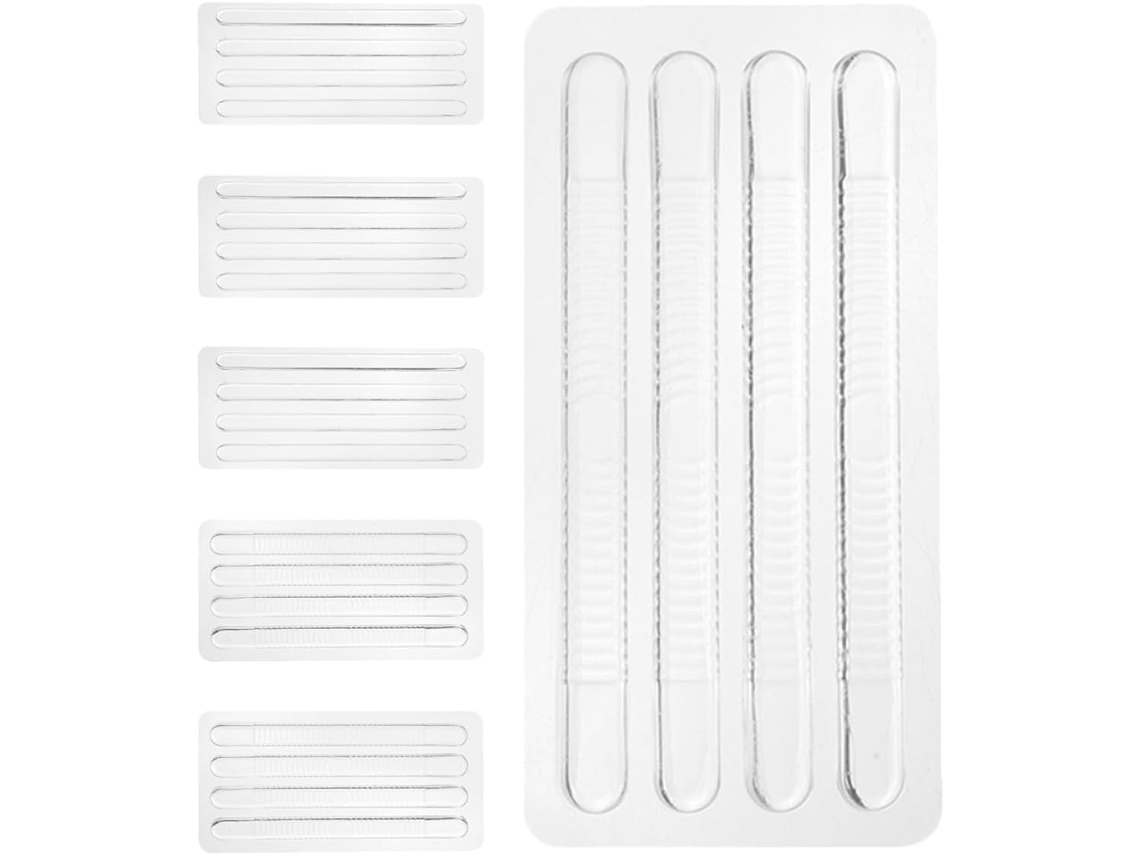 6 Protetores De Calcanhar Antiderrapantes Silicone Transparente