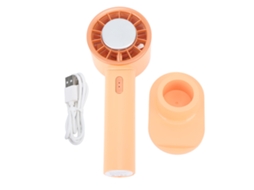 Mini Ventilador Portátil Com Carregamento Usb, Bateria De 2200mah E Placa De Resfriamento Semicondutora, Cor Laranja (verão)