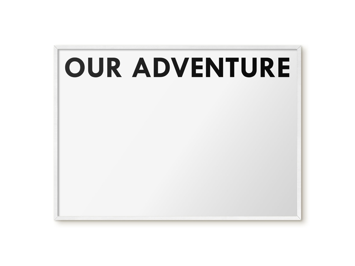 Magnetic Wall Board Our Adventure For The Office Espelharte (100x70 Cm)