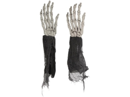 Decorações de Halloween DISFRAZZES Mãos do Esqueleto (2 Un - 60 cm)