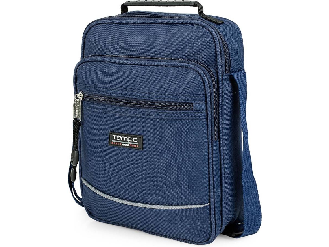 Bolsa de Ombro TEMPO Azul (Poliéster - 27x21x8 cm)