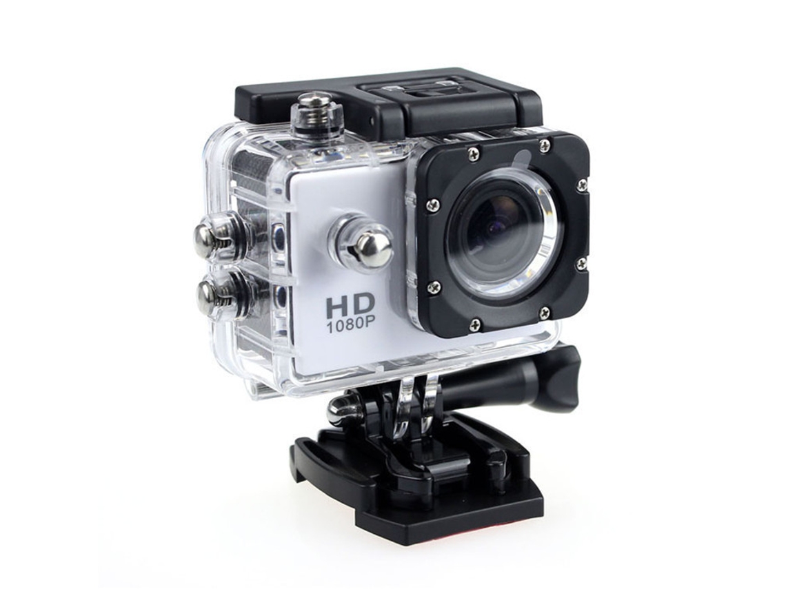 Vá Mergulhar Pro Sport Mini Dv 1080p Câmera De Plástico 30m À Prova D 'água Branco*
