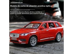 (preto) Miniatura Em Escala 1:32 Do Suv Volvo Xc90 Em Metal Fundido Com Efeitos Sonoros E Luminosos.