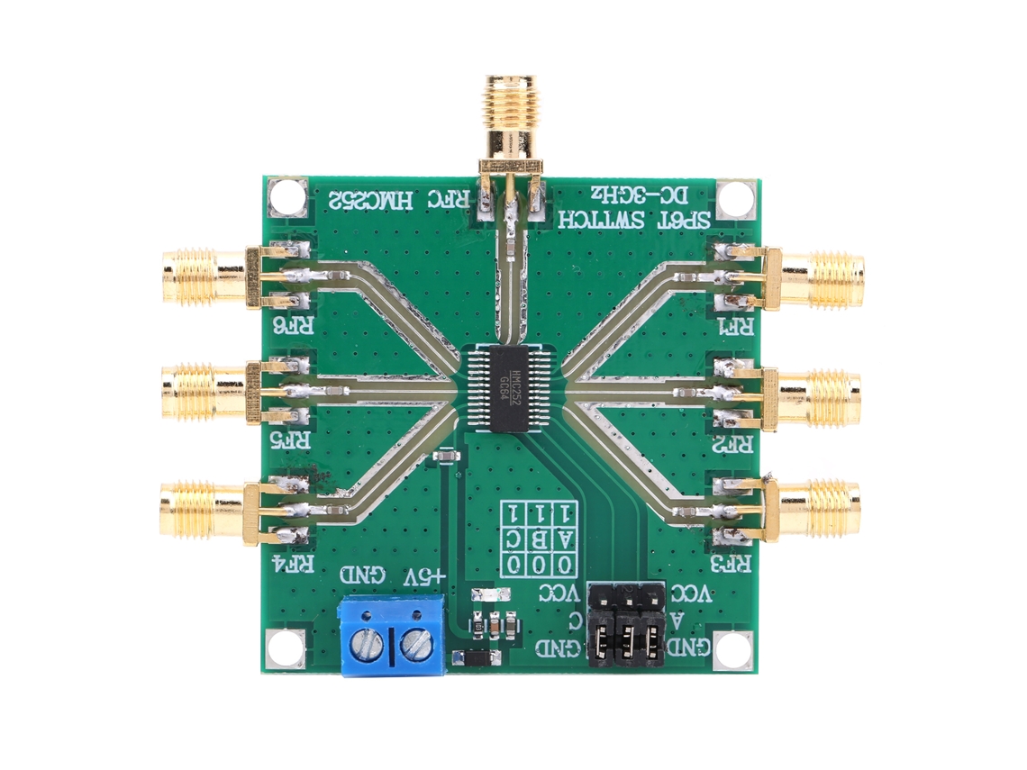 Módulo Comutador Rf Singlepole 6 Throw Hmc252 Não Refletivo Dc-3ghz Componente Eletrônico