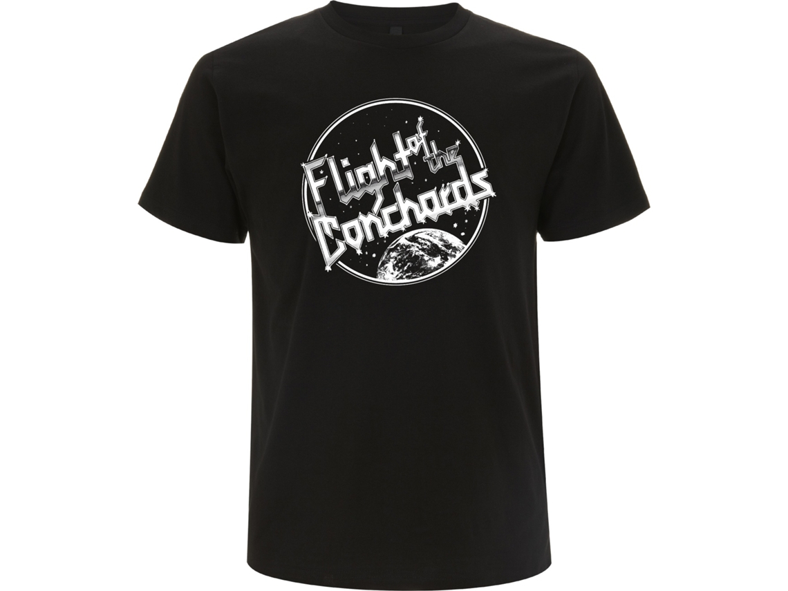 Camiseta Flight Of The Conchords com tema espacial ROCKINSTONE Unissex Adulto Mais Vendida Tamanho: GG