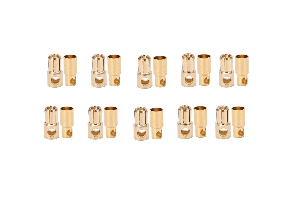 Yuru 10 Conjuntos Conector Plug Banana 6mm Revestido com Cobre Macho Fêmea para Teste Eletrônico