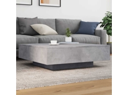 Vidaxl Mesa De Centro 100x100x31 Cm Derivados De Madeira Cinza-cimento