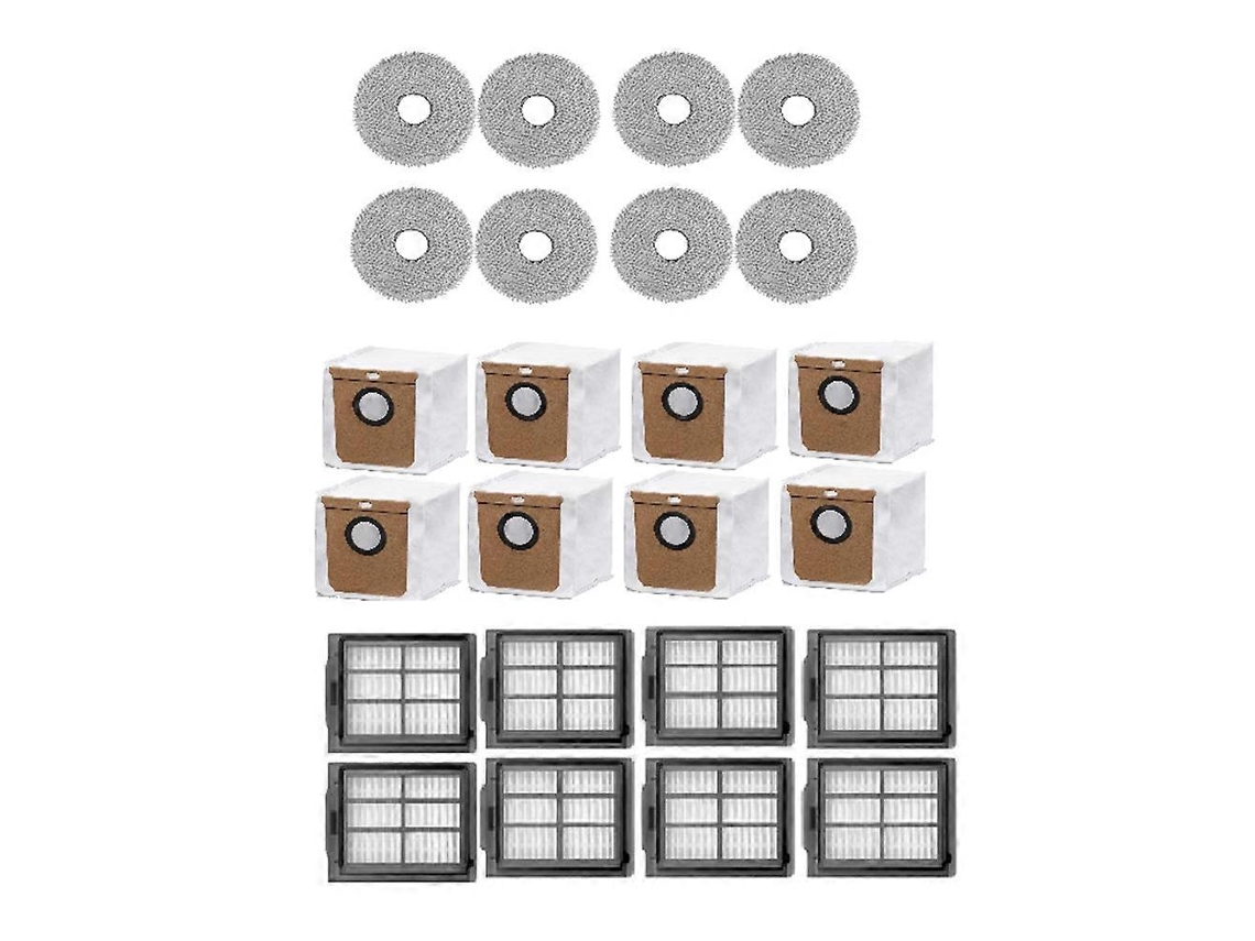 Conjunto De 24 Peças De Acessórios Para Varredora Deerma X70 / Dem-x70: Filtros, Sacos De Pó E Esfregões._glo