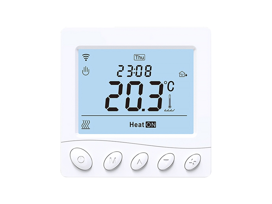 Termostato Inteligente Wifi 16a Aquecimento Elétrico Programável com Controle por App e Voz 3.2 Polegadas Lcd