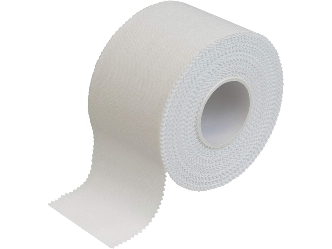 Fita Esportiva Branca 3,8 cm x 10 m, 6 Unidades, Fita Não Elástica Brilvibera
