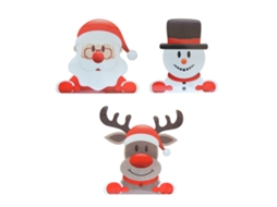 Decoração de Carro com Luz Santa Claus LAXISCREED