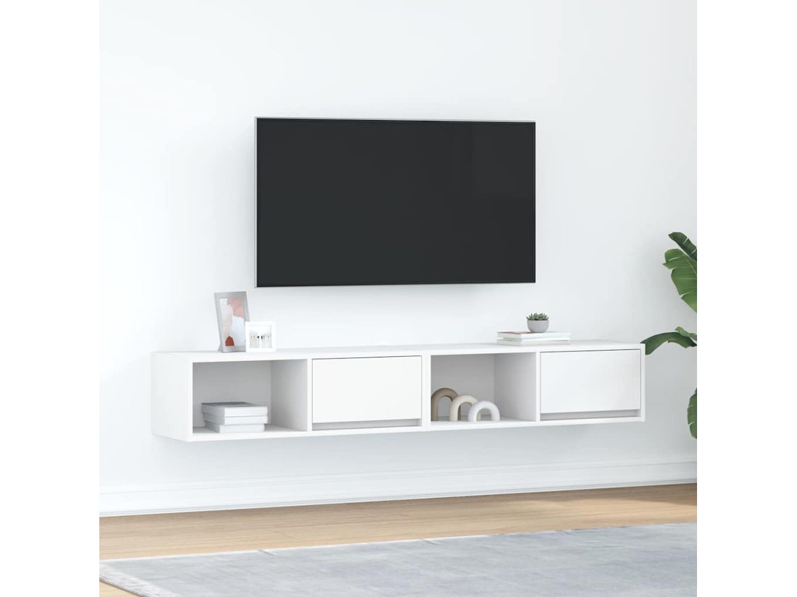 Vidaxl Móveis de Tv 2 Pcs 80x31x25,5 Cm Deriv. Madeira Branco