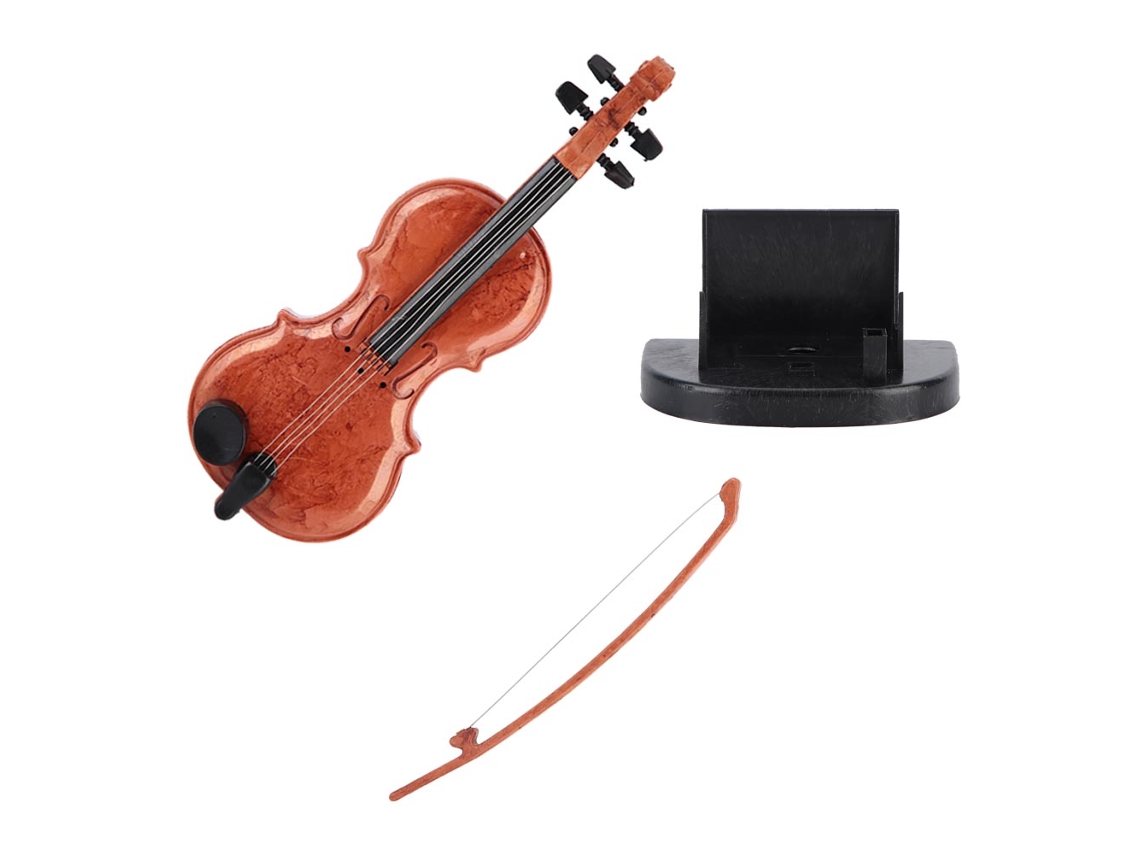 Caixa de Música Violino Plástico Presente Aniversário