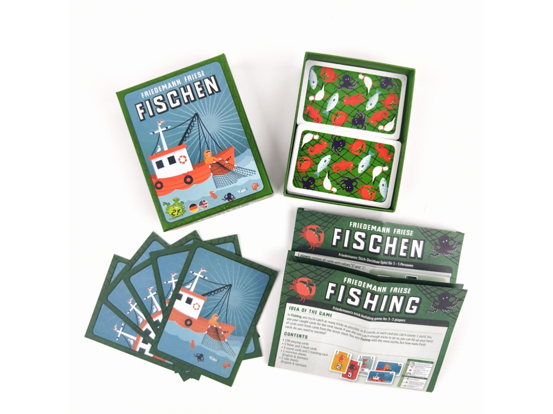Novo Jogo de Tabuleiro de Pesca, para 3 a 5 Jogadores, com Duração de 40 a 60 Minutos, Ideal para Famílias e Encontros com Amigos. MDUG